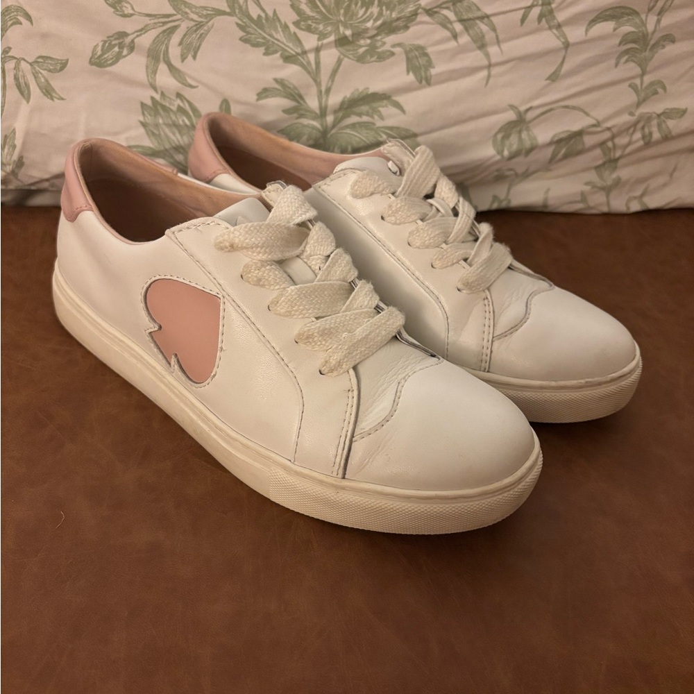 Kate Spade White and Pink Women's Sneakers
